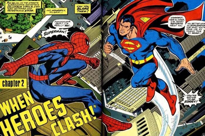 Exemple de splash-page pour le lexique des comics