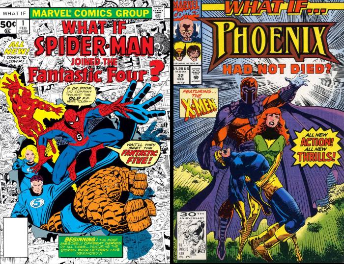 Exemples de What if pour le lexique des comics