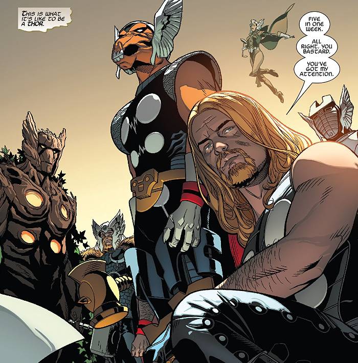 Extrait de Secret Wars Thors