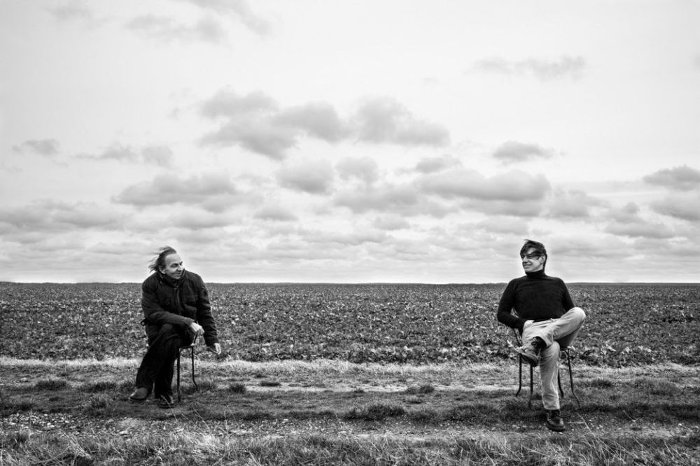 Jean-Louis Aubert et Michel Houellebecq (photo de Barbara d'Alessandri)