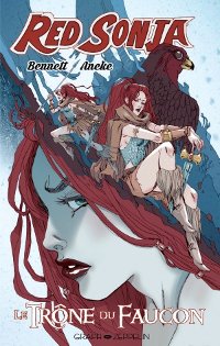 couverture du comics Red Sonja - Le Trône du faucon