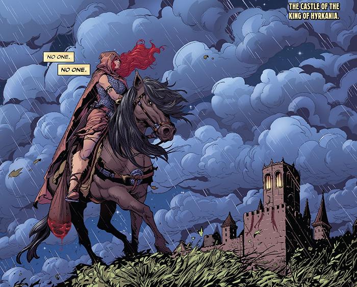 Extrait du comics Red Sonja - Le Trône du faucon