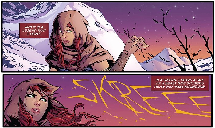 Extrait du comics Red Sonja - Le Trône du faucon