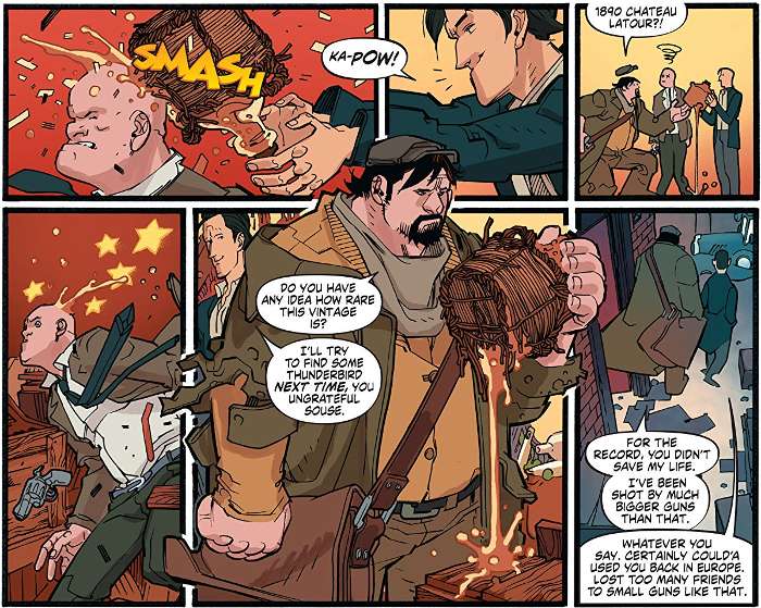 Extrait du comics « A&A : Les Aventures de Archer et Armstrong »