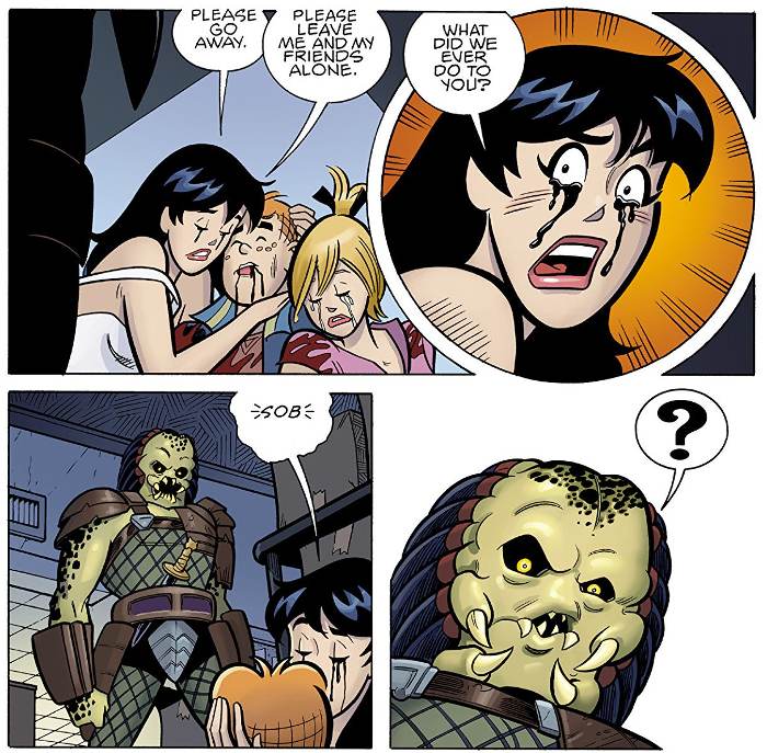 Extrait du comics Archie vs Predator