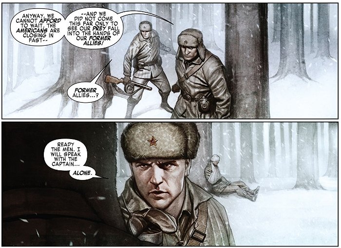 Extrait du comics Captain America la légende vivante
