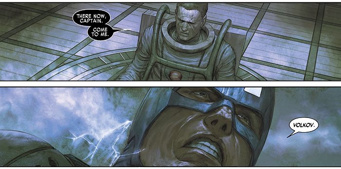 Extrait du comics Captain America la légende vivante