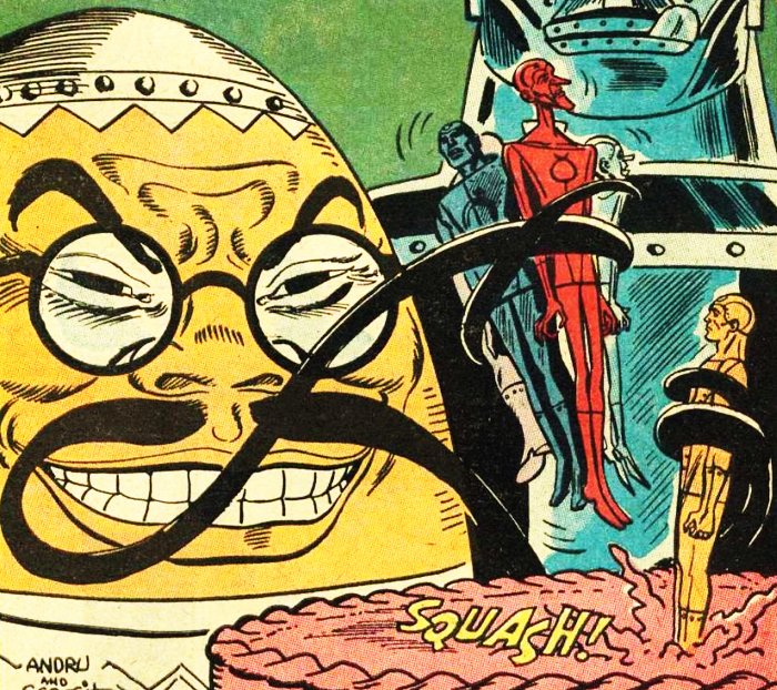 personnages de comics en forme d'oeuf Dr Yes