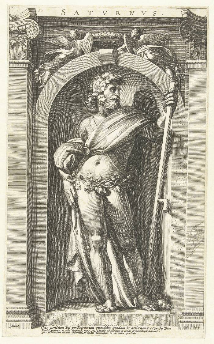 Saturne par Polidoro da Caravaggio au XVIe siècle